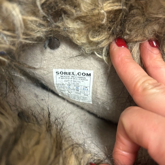 Sorel Snow Boots Womens 7 Joan Of Arctic Brown Suede Lined Winter Waterproof - Picture 5 of 12